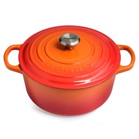 Le Creuset Signature Cast Iron Round French Oven Casserole Volcanic (18cm/1.8L, 20cm/2.4L, 22cm/3.3L, 24cm/4.2L, 26cm/5.3L, 28cm/6.7L)