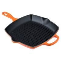 Le Creuset Signature Cast Iron Square Skillet Grill "Grillit" 26cm (Volcanic)