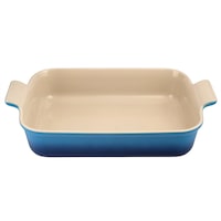Le Creuset Stoneware Heritage Rectangular Dish Azure Blue