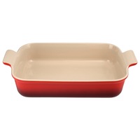 Le Creuset Stoneware Heritage Rectangular Dish Cherry Red