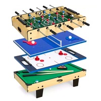 Lenoxx Kids' 4-in-1 Soccer  Table Tennis  Hockey and Billiard Game Table