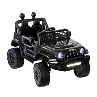Lenoxx Kids' 4x4 Jeep 12V Motorised Ride On Car Black