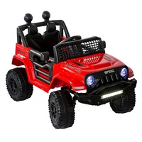 Lenoxx Kids' 4x4 Jeep 12V Motorised Ride On Car Red