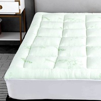 Luxton Breathable Bamboo Fitted 800GSM Mattress Topper/Pad (Single, King Single, Double, Queen, King)