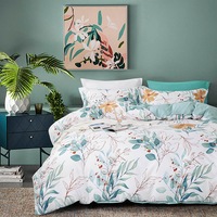 Luxton Leslie Floral Leaf Quilt Cover Set (Queen, King)