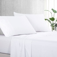 Luxton Pure Plain Soft Sheet Set White (Single, King Single, Double, Queen, King)