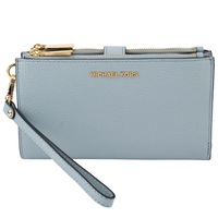 Michael Kors Adele Double Zip Wristlet Pale Blue