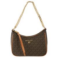 Michael Kors Jet Set Charm Small Logo Chain Pochette Brown/Acorn