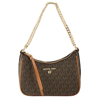 Michael Kors Jet Set Charm Small Logo Chain Pochette Brown/Acorn