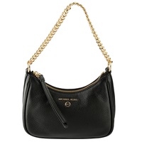 Michael Kors Jet Set Charm Small Pebbled Leather Pochette Bag Black
