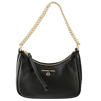 Michael Kors Jet Set Charm Small Pebbled Leather Pochette Bag Black