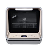 Midea Mini Second Generation Benchtop Portable Dishwasher (Champagne)