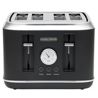 Morphy Richards Boutique Retro Design 4 Slice Toaster Black