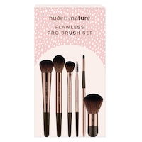 Nude by Nature Flawless Pro 6 Piece Makeup Brush Gift Set