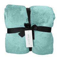 Odyssey Luxury Mink Blankets Jade Mist (Single, Queen)