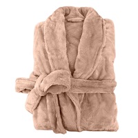 Odyssey Silk Touch Bathrobe Honey Beige (Small/Medium, Large/X-Large)