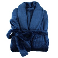 Odyssey Silk Touch Bathrobe Navy (Small/Medium, Large/X-Large)