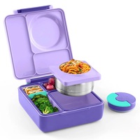 OmieBox Hot & Cold Bento Box Purple Plum