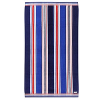 Onkaparinga Marine Stripe Velour Beach Towel