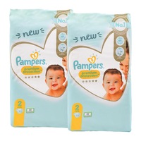 Pampers 104 Pack Premium Protection Unisex Baby Nappies Diapers Size 2, 4-8kg