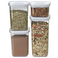 Pyrex 4 Piece Square Canister Set