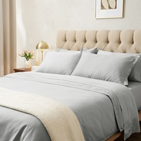 Sheraton Luxury 1200TC Quilt Cover Set Silver (Queen, King)