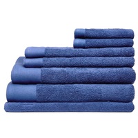 Sheraton Luxury Byron 7 Piece Cotton Towel Pack Indigo Navy