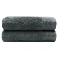 Sheraton Luxury Greenwich 2 Pack Bath Towels Charcoal