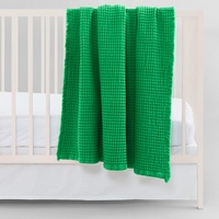 Sheridan 100% Organic Cotton Cot Blanket Pea 120 x 120cm