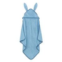 Sheridan Luxury Supersoft Character Hooded Towel Sea Blue