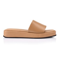 Siren Women's Morris Flatform Sandals Soft Tan Leather (EU 36-41)