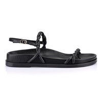 Siren Women's Rebekha Footbed Sandals Black Leather (EU 37-41)
