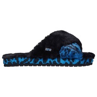 Skechers x Diane Von Furstenberg Women's Cozy Slide - Stay All Day Black/Teal (US 6-10)