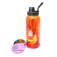 Tea Tonic 1L Glass Tea Bottle & Body Rest Loose Leaf Tea Gift Set