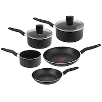 Tefal Delight 5 Piece Non-Stick Cookware Set Black