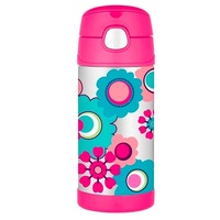 Thermos FUNtainer 355ml Vacuum Insulated Drink Bottle Flower