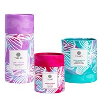 Tilley Classic White Mystic Musk Scented Soy Wax Candle 375g, Reed Diffuser & Hand Cream Trio Bundle Gift Set