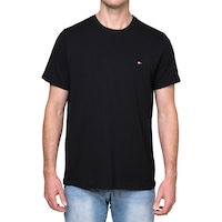 Tommy Hilfiger Men's Core Flag Crew Tee Black (S, M, L, XL, XXL)