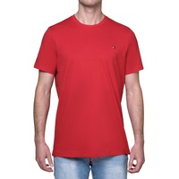 Tommy Hilfiger Men's Core Flag Crew Tee Mahogany (S, M, L, XL, XXL)