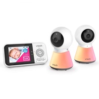 VTech BM3350N-2 7cm Smart Wi-Fi Baby Monitor & Nightlight with Twin Cameras