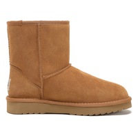Yellow Earth Genuine Australian Sheepskin Short Ugg Boots Chestnut (US 5-12)