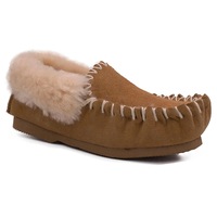 Yellow Earth Genuine Sheepskin Unisex Traditional Ugg Moccasin Chestnut (US 5-12)