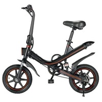 14" 350W 36V 10Ah Folding Electric bike - Black Step-Through Pedal-Assist Ebike E-bike