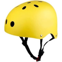 AhaTech Hardshell e-Bike Cycling Electric Scooter Roller Skate Skateboard Hoverboard Helmet Yellow (Medium)