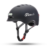 AhaTech Kickstart LED Lights Smart Helmet for Electric Bike e-Scooter Hoverboard Bicycle Skateboard Cycle