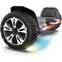 GYROOR Warrior 8.5 inch All Terrain Off Road Hoverboard with Bluetooth Speakers and LED Lights, UL2272 Certified Self Balancing Scooter (Black)