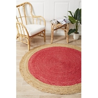 Polo Round Rug In Cherry