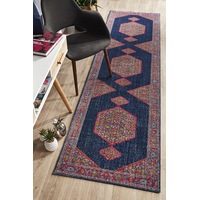 Eternal Runner Rug In Navy & Multi