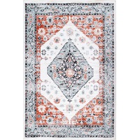 Estate Traditional Rug In Cream & Terracotta