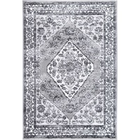 Estate Traditional Rug In Grey & Black
